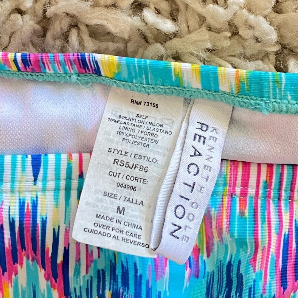 Kenneth Cole halter Tankini multi-color medium - Picture 4 of 8